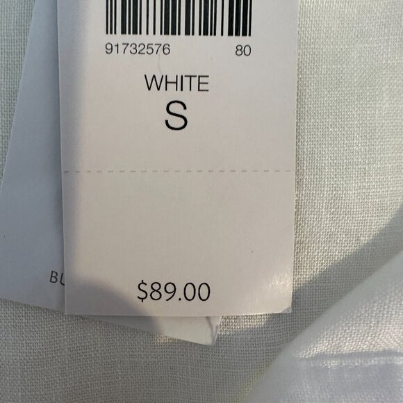 NWT J.Jill Love Linen White 1/2 Button Popover Tunic Top Shirt Size S Linen - Picture 14 of 16